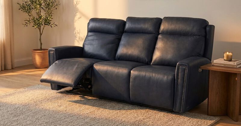 Alexander Leather Power Sofa image number 1