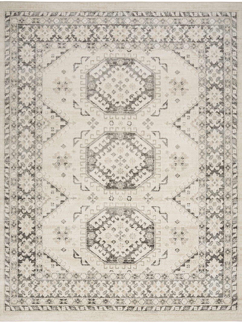 Serenity Home SRH01 Ivory/Gray 5'3" x 7'3" Rug