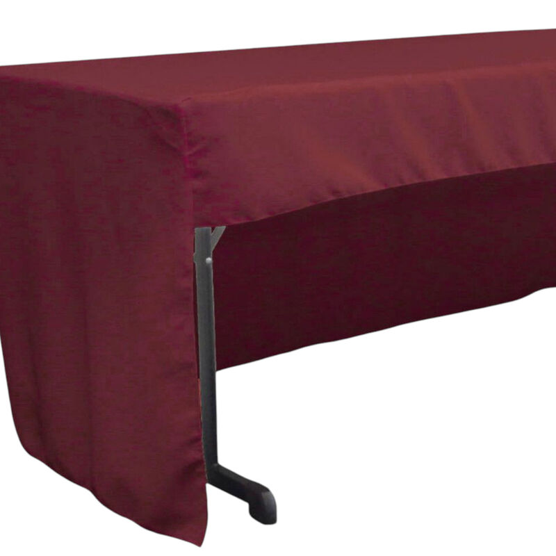 Fitted Tablecloth with Open Back 96x30x30 Inch for Trade Shows and Events image number 2
