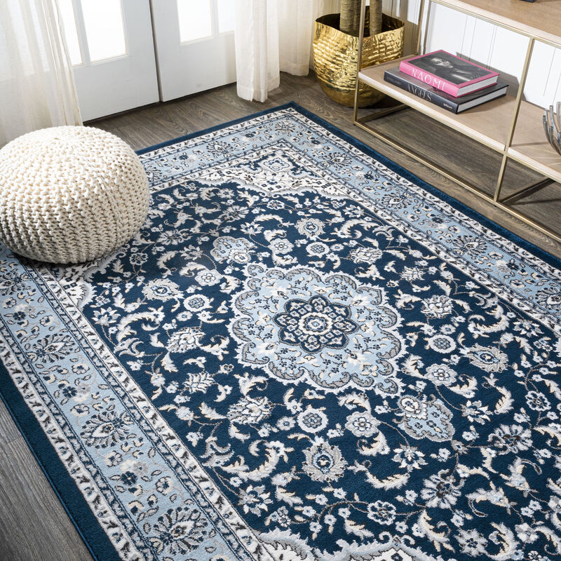 Palmette Modern Persian Floral Area Rug