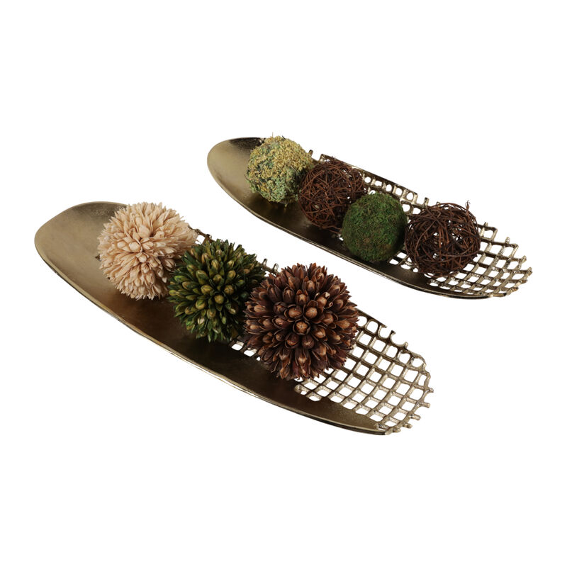 S/2 Partial Mesh Footed Trays image number 1