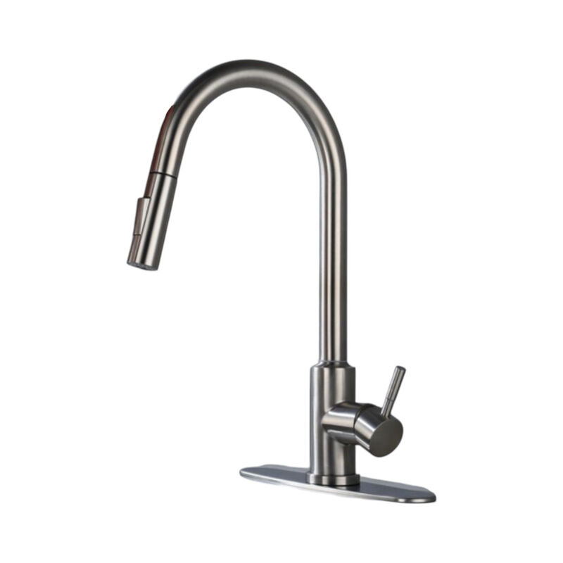 Touch-Activated Kitchen Faucet with Pull-Down Sprayer