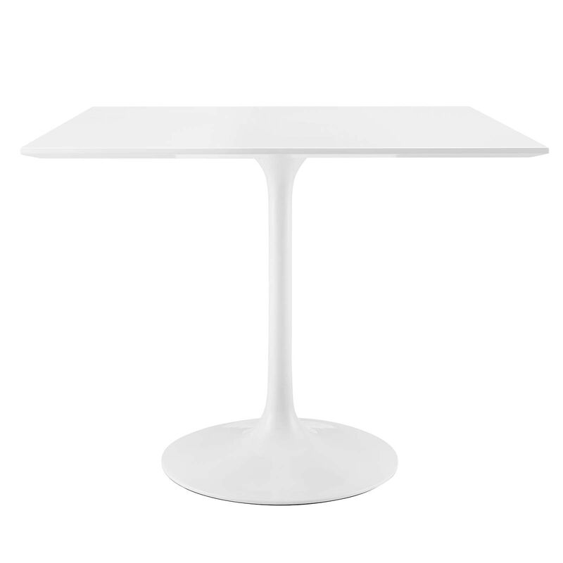 Modway - Lippa 36" Square Wood Top Dining Table White