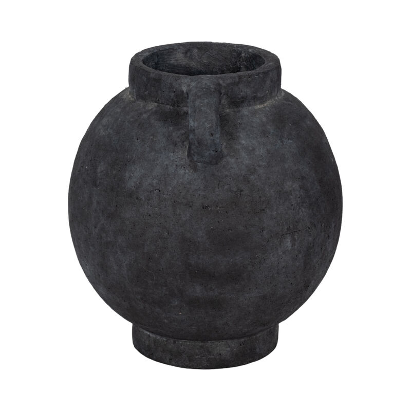 10" Bulbous Jug With Handle, Black image number 3