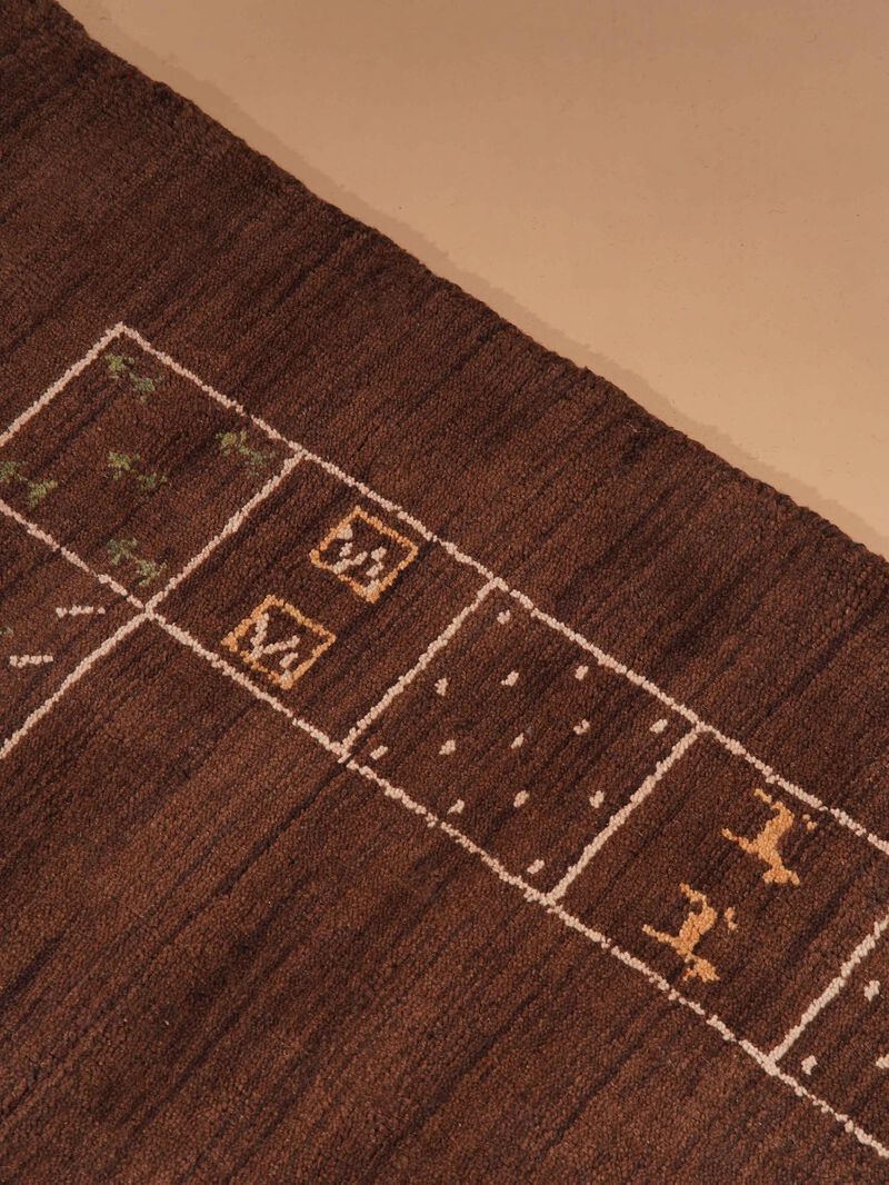 RUGSOTIC CARPETS HAND KNOTTED LOOM WOOL ECO-FRIENDLY AREA RUGS  - Rectangle, Contemporary Modern Design, High Pile Handmade Anti Skid Rugs for Living Room (L00225) image number 2