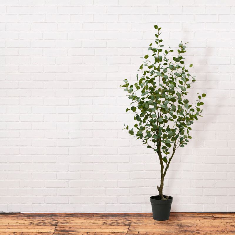 7' Artificial Eucalyptus Tree image number 7