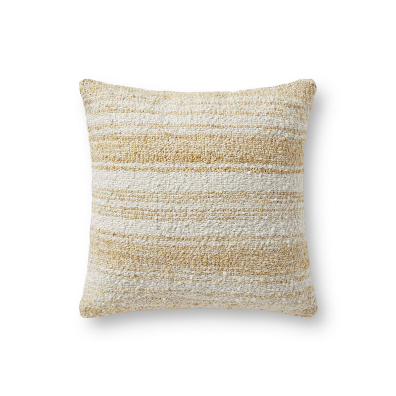 Drew PCJ0001 Gold/Ivory 18" x 18" Pillow