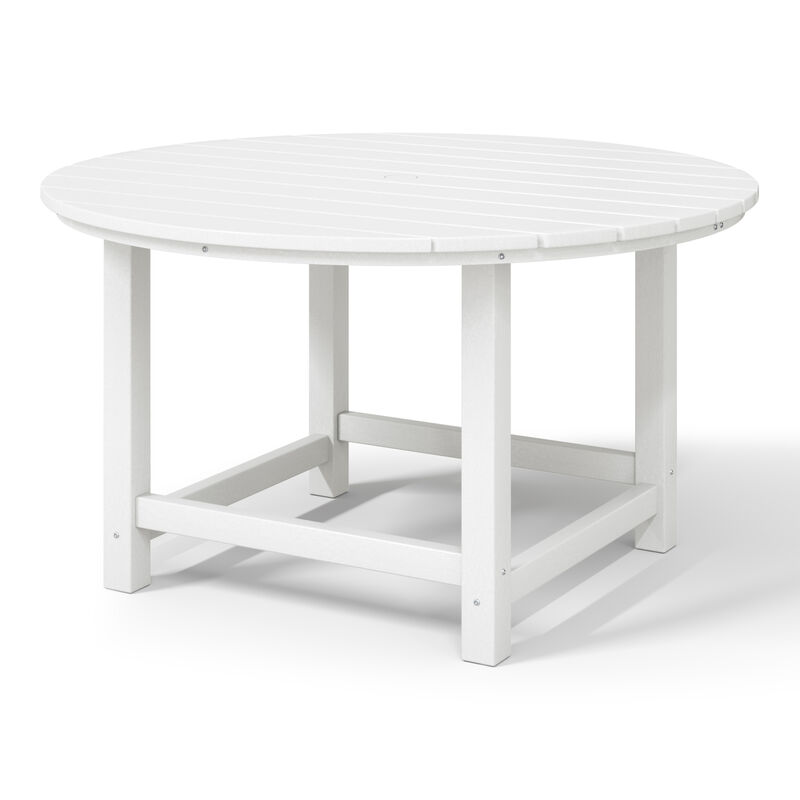 WestinTrends Kids Outdoor Patio Furniture HDPE Round Dining Table