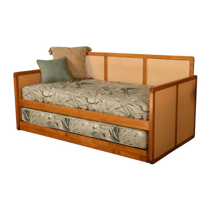 KODIAK Abaco Pop-Up Daybed with Mattresses-Honey Finish