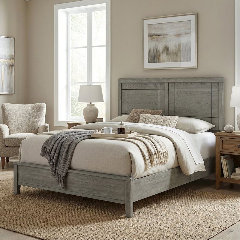 Twin Wood Headboard with Classic Design and Durable Construction image number 3