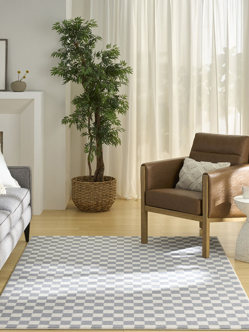 Serenity Home SRH10 Ivory/Blue 6' x 9' Rug