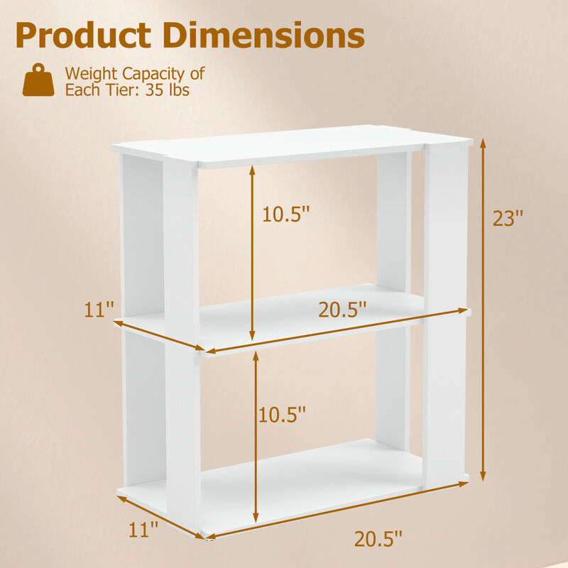 Set of 2 Stackable 3-Tier Shoe Racks with Anti-Tip Design image number 2
