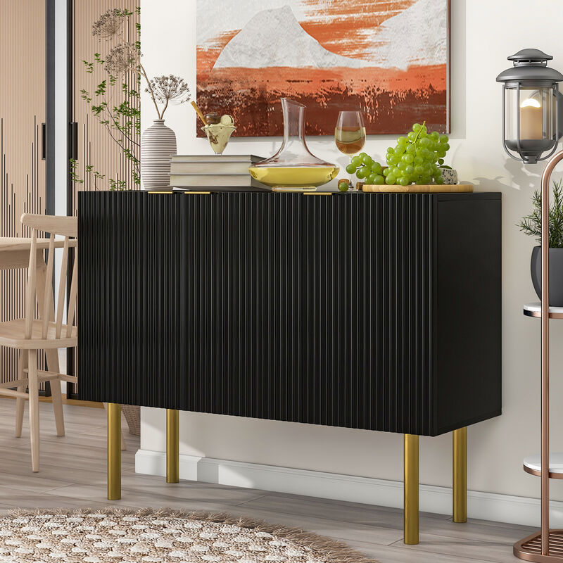 Streamdale Modern & Luxurious Sideboard with Metal Leg
