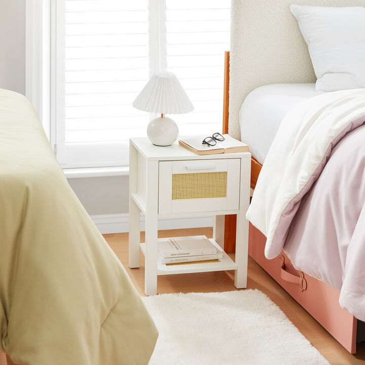 Yak About It® Dorm Room Side Table - White