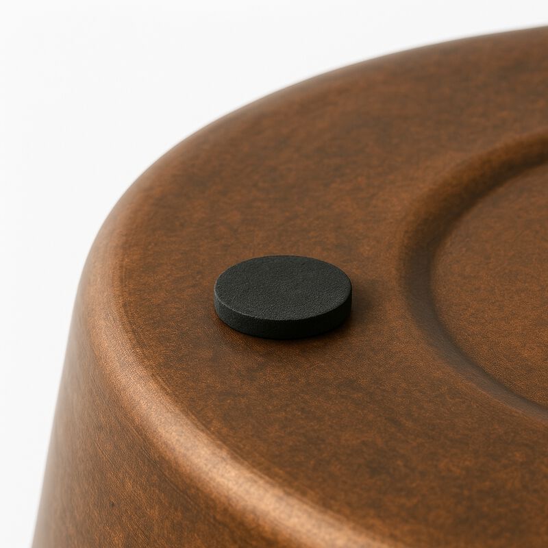 Remi Modern Classic Textured Steel 2-Gallon Wastebasket