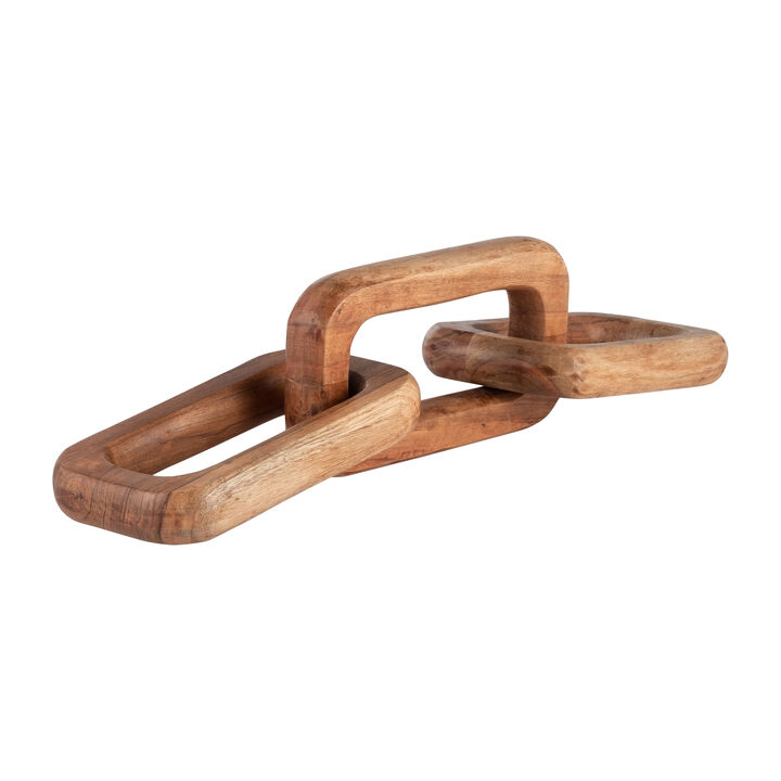 Wood Triple Link Chain