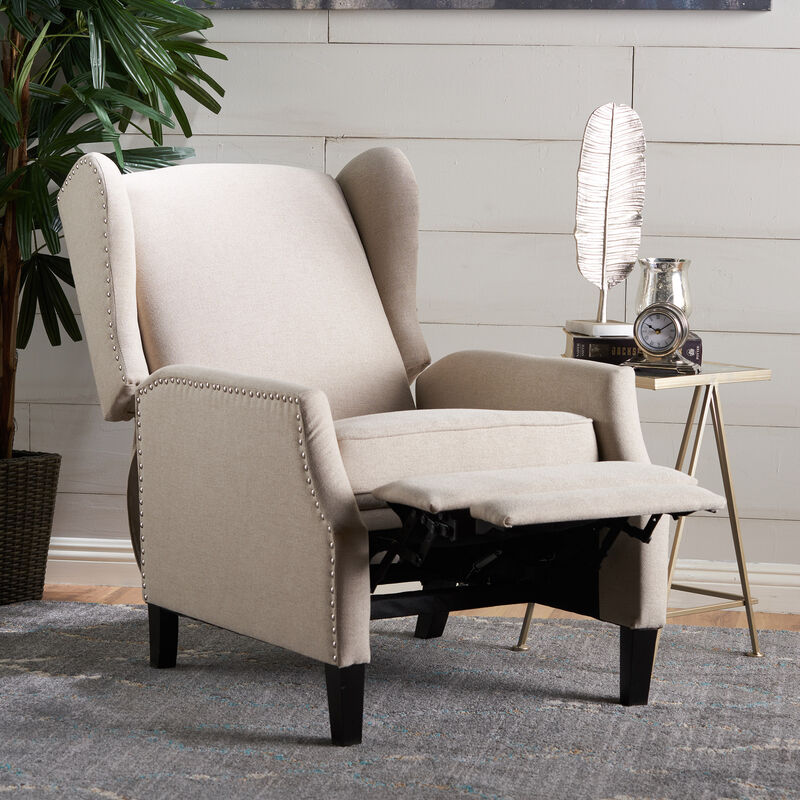 Merax Fabric Armchair Push Back Recliner image number 1