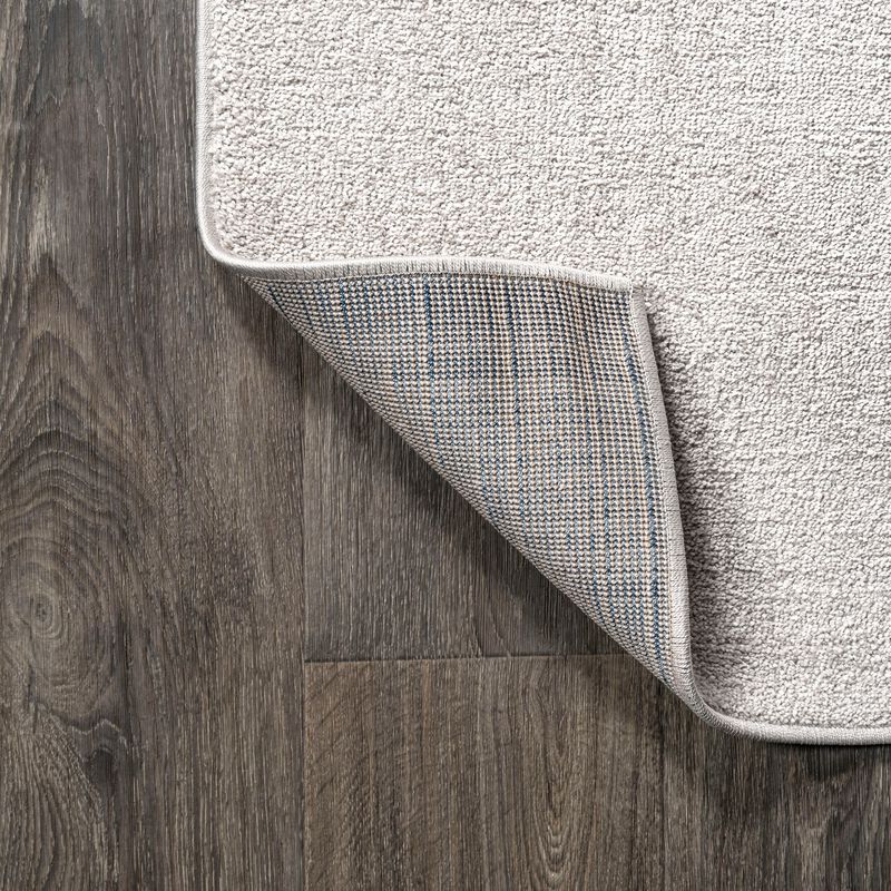 Haze Solid Low Pile Oval Area Rug