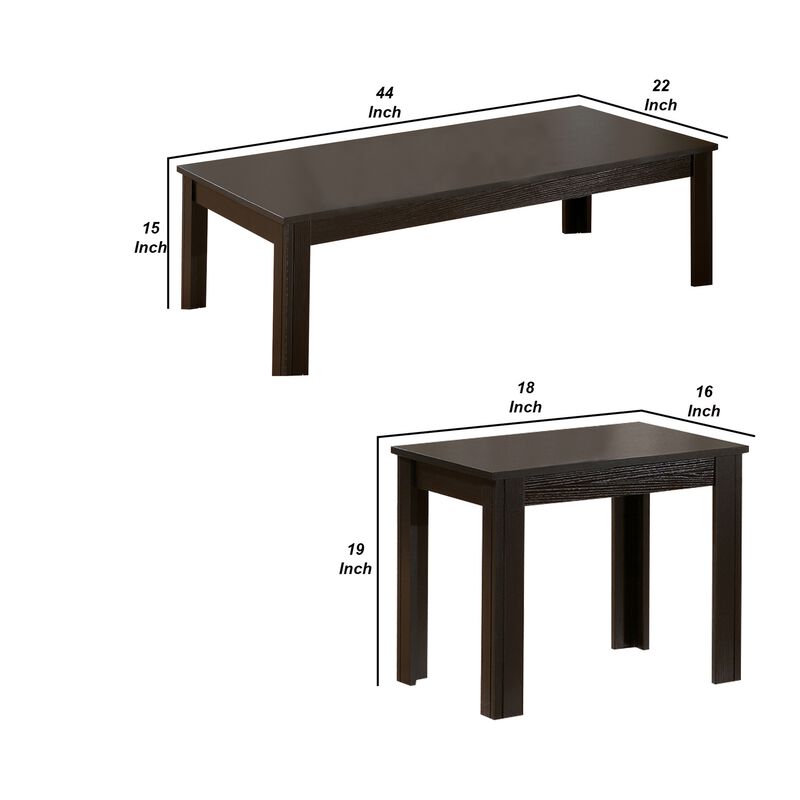 3 Pc Coffee Table Set