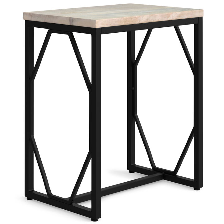Selma Metal and Wood Accent Table