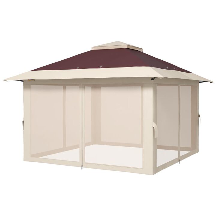 Hivvago 13' x 13' Pop-Up Party Tent with Carry Bag