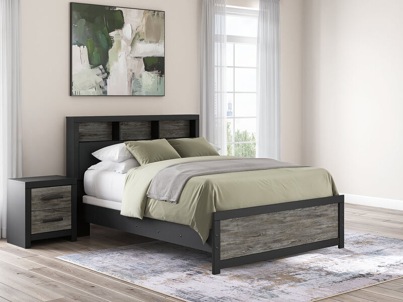 Jonnifer Queen Bookcase Panel Bed image number 1