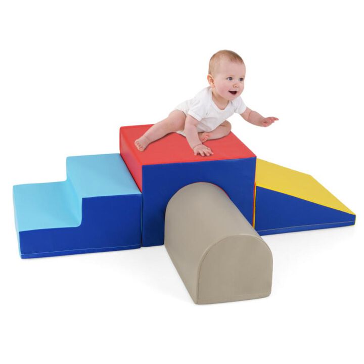 Hivvago Climb and Crawl Foam Block Play Set for Infant Baby