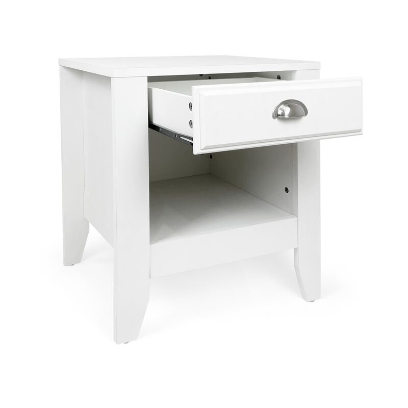 Merax Elegant Night Stand Side Table with 1 Drawer