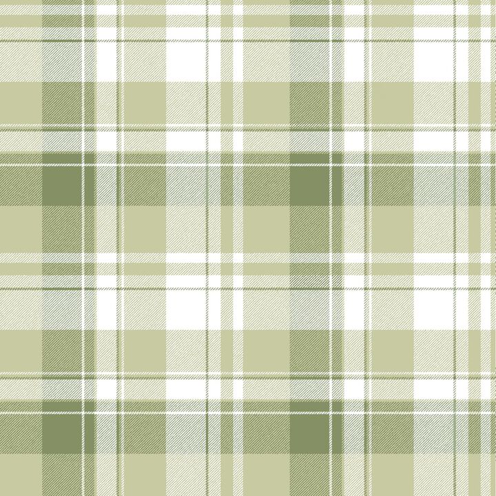 Blooming Garden Check Plaid Green Wallpaper 8388