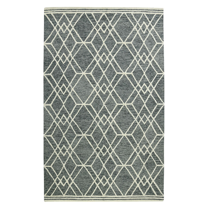 HomeRoots Oriental Hand Woven Area Rug With Fringe