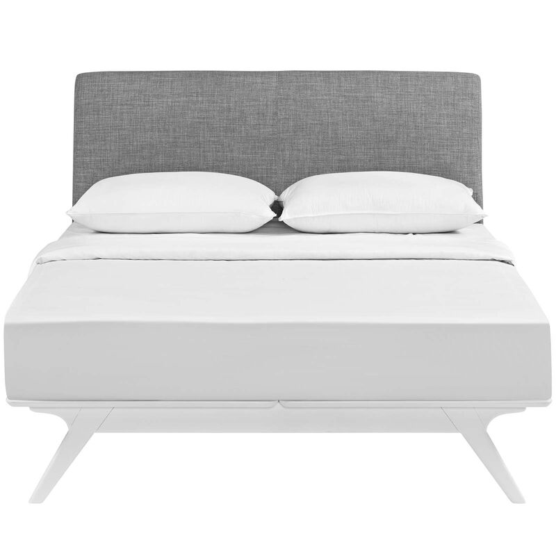 Modway - Tracy King Bed White Gray image number 4