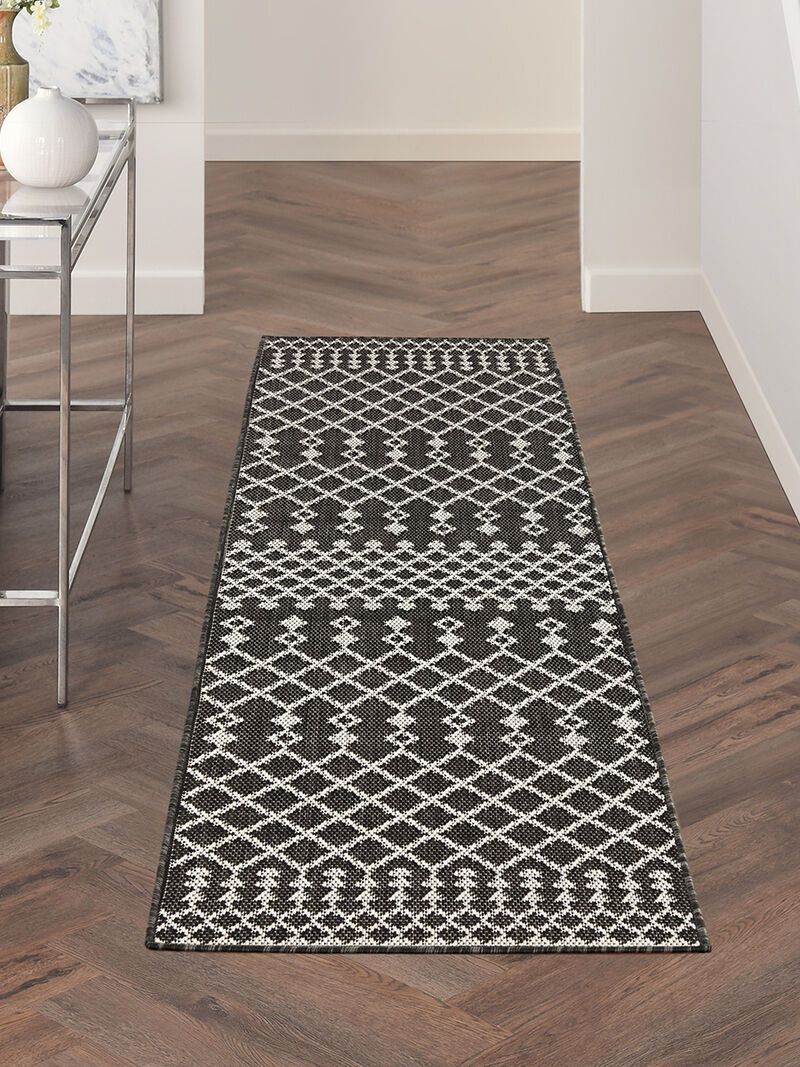 Positano POS02 Black 2' x 6' Rug image number 6