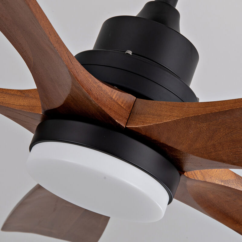 ELEMENT ACE Modern 52 Inch Outdoor Ceiling Fan with Integrated LED Light and Silent DC Motor image number 3