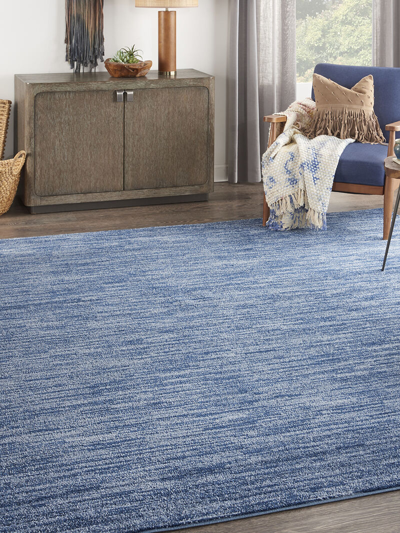 Nourison Essentials NRE01 Navy/Blue 9' x Square Rug image number 7