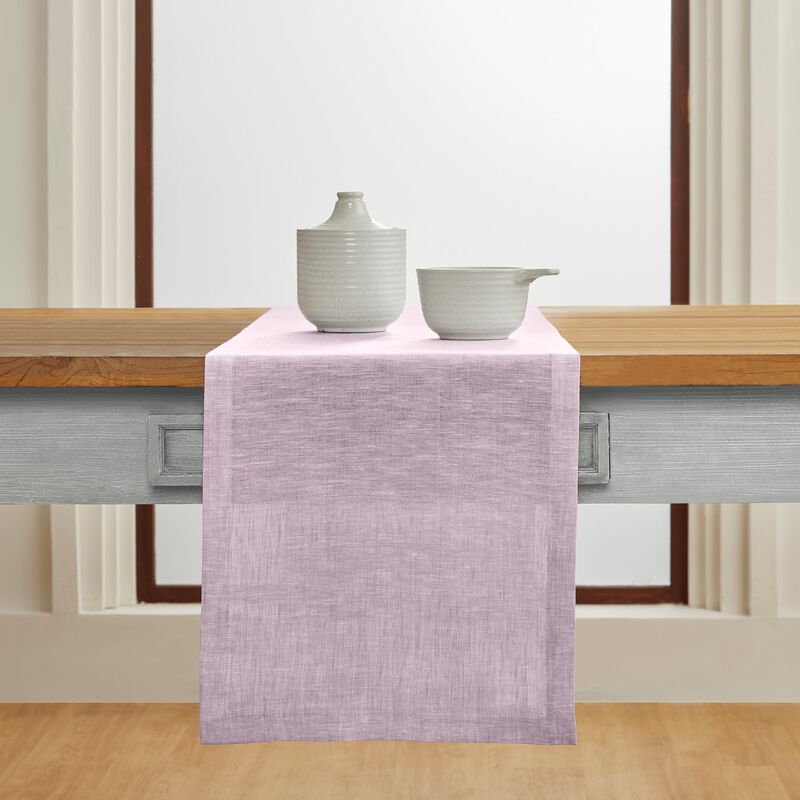 Solino Home 100% Pure Linen Table Runner - Athena