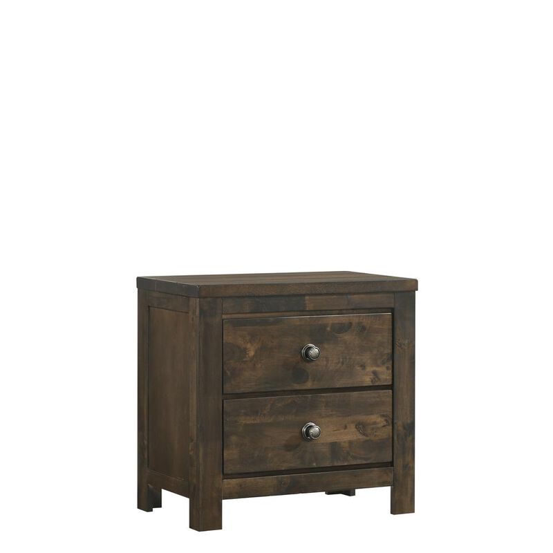 New Classic Furniture Furniture Blue Ridge Solid Wood Bedroom Nightstand in Rustic Gray image number 0