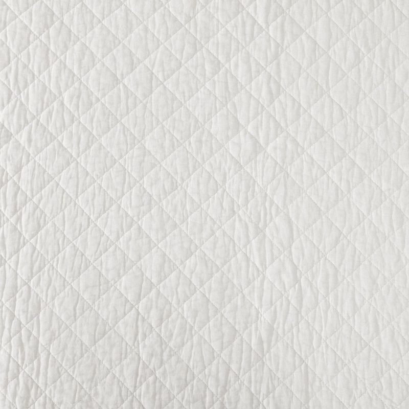 Cotton Comfort King White Quilt Set image number 5