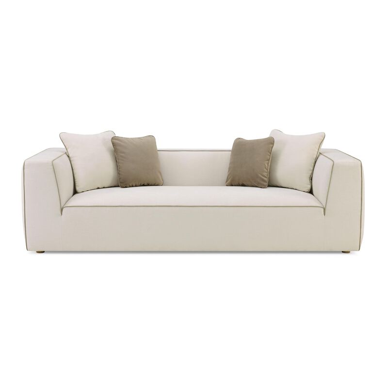 Tristine Cream Linen Sofa