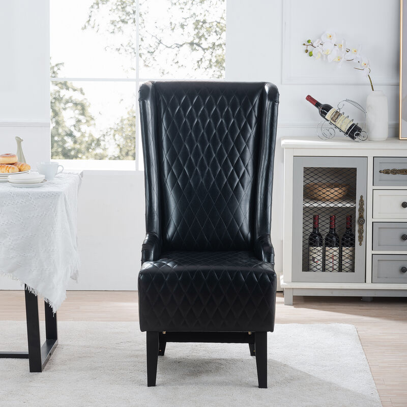 Montzi  Faux Leather Accent Chair image number 2
