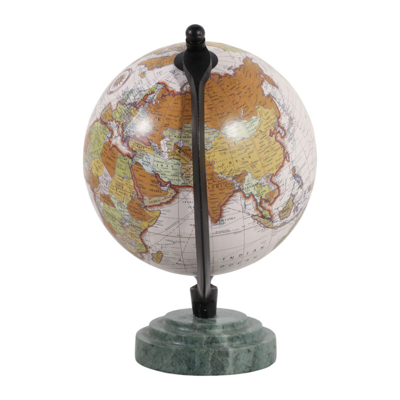 9x7" Globe, Ridged Marble Base image number 3