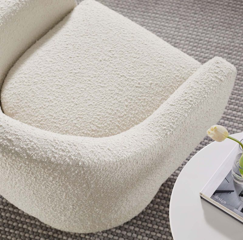 Astral Boucle Fabric Boucle Fabric Swivel Chair image number 1