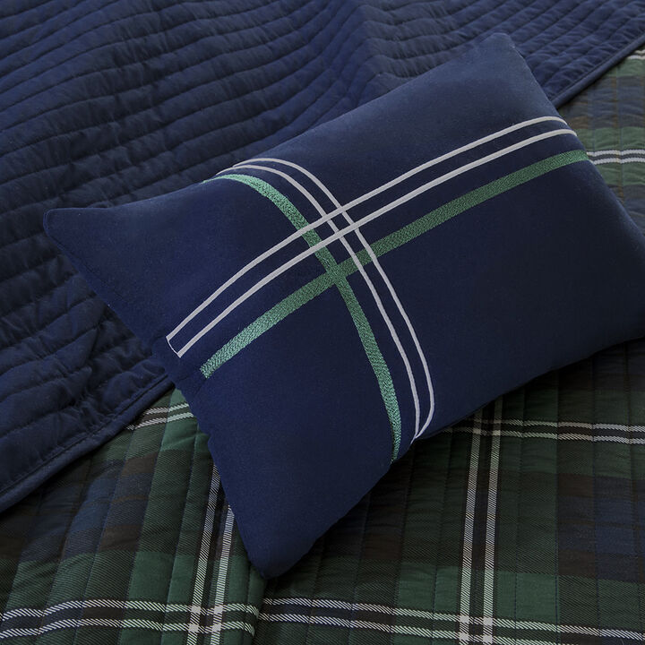 Gracie Mills Vilma Versatile Charm Reversible Quilt Set with Coordinating Throw Pillow