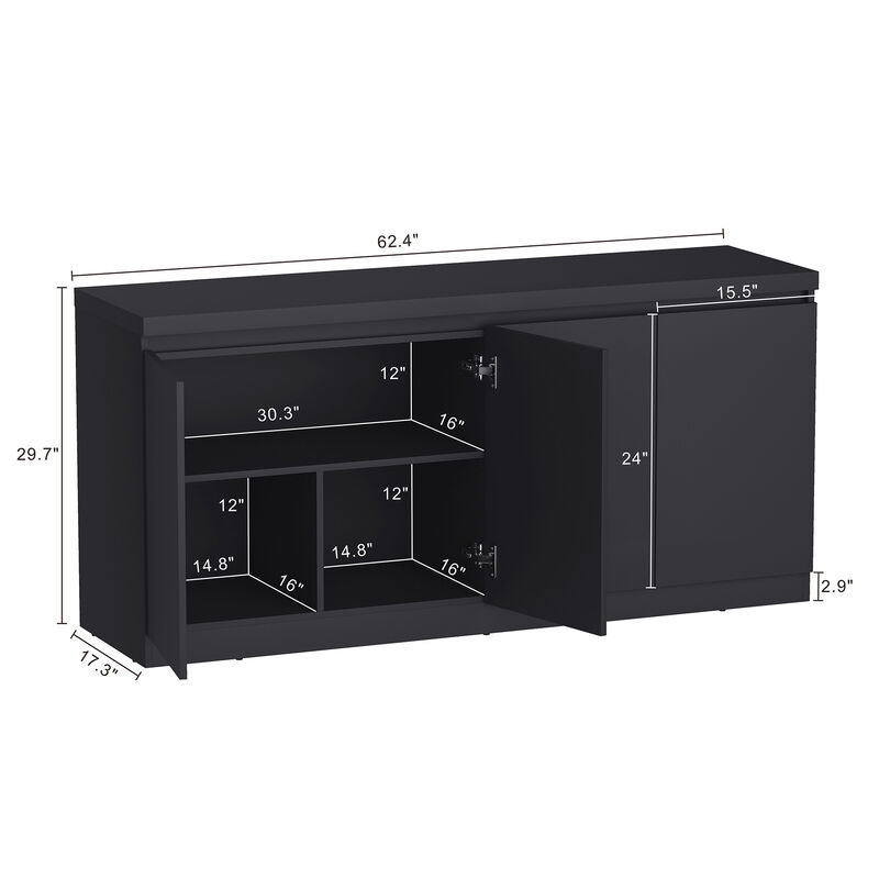 Griffin Black Sideboard