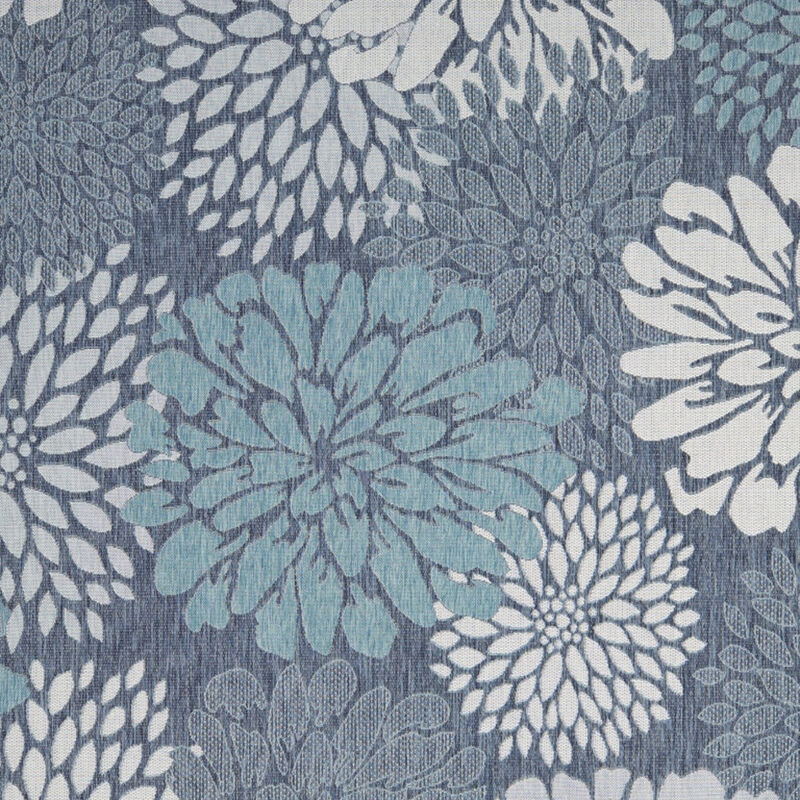 HomeRoots Floral Indoor Outdoor Area Rug image number 3