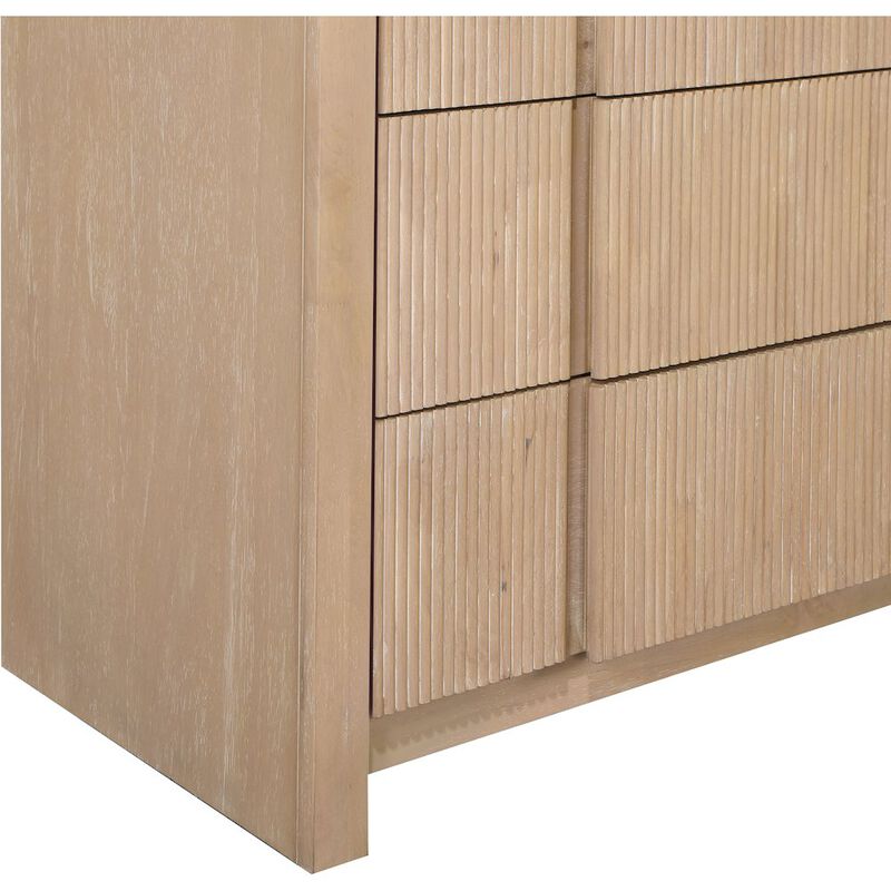 Meridian Furniture Fluted Natural Dresser