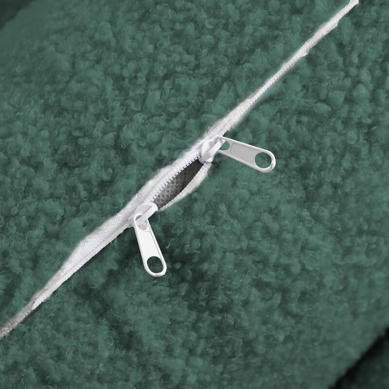 Merax Teddy Fabric Foam-Filled Sleeper Lazy Sofa Couch