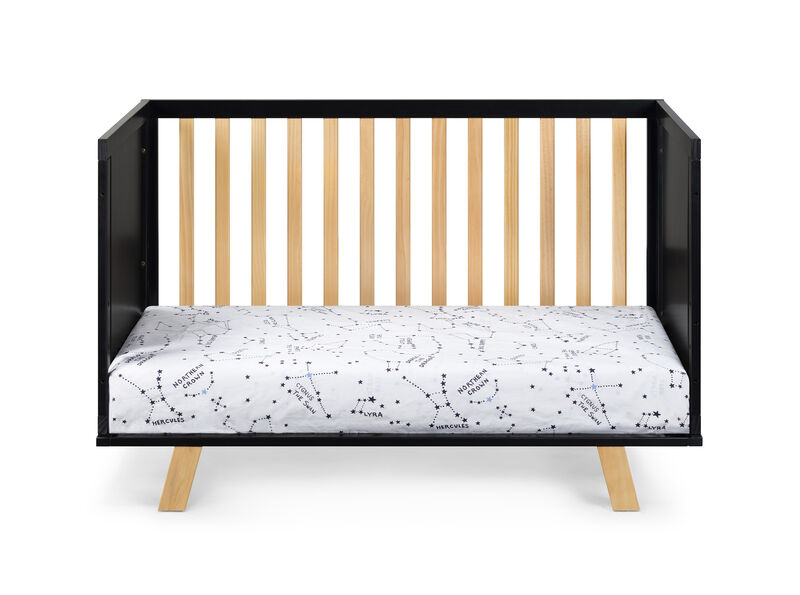 Suite Bebe Livia 3-in-1 Convertible Crib Black/Natural