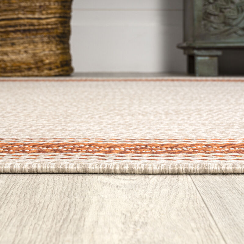 Lucia Classic Diamond Border Indoor/Outdoor Area Rug