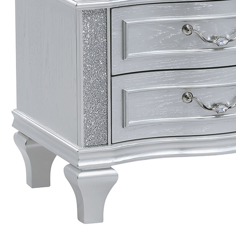 Halvessa Crystal 3-Drawer Nightstand image number 6