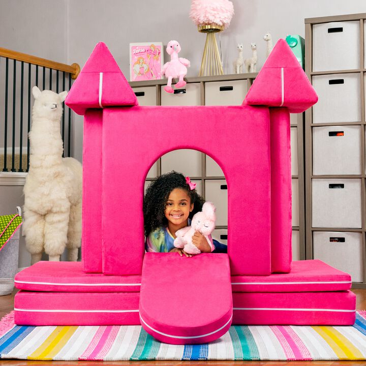 Jaxx Zipline Playscape Castle Gate - Playtime Furniture for Imaginative Kids